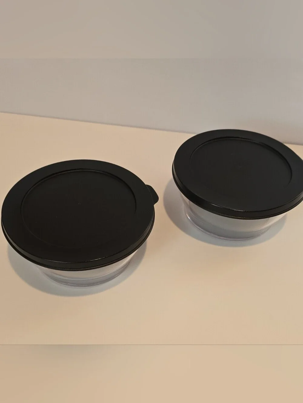 NEW! Tupperware Clearly Elegant Serving Bowl Set of 2 (610 ml)
